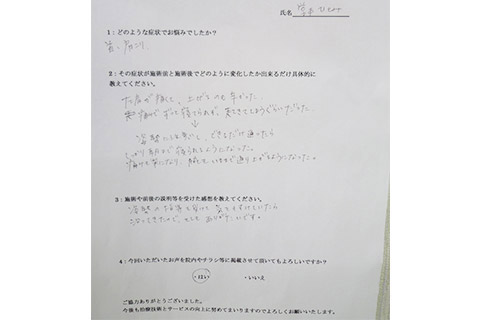 【猫背姿勢矯正】京都市下京区　堂本様
